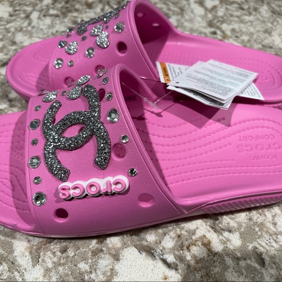 Crocs Custom Slides🔥🔥 - Picture 2 of 5